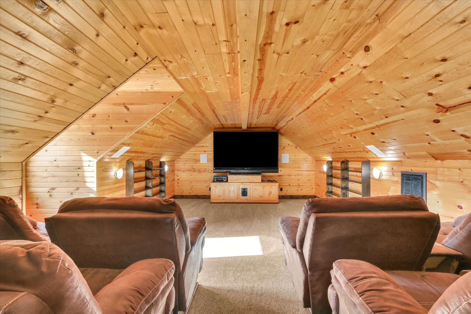 202 East Daggy Street Tuscola, IL 61953 - Photo 44 of 45 a living room with furniture a flat screen tv and a fireplace