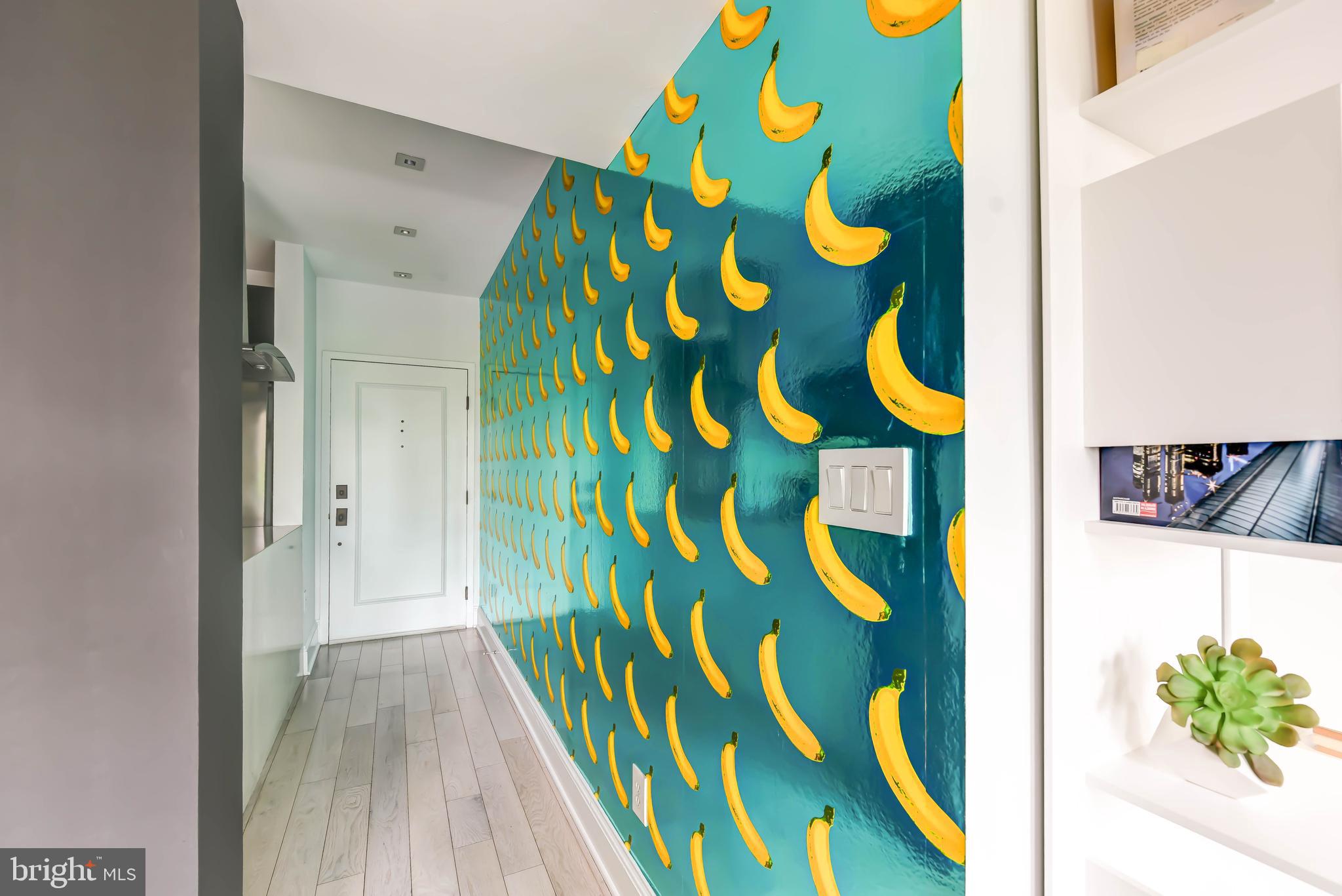 2008 16th Street Northwest, Unit 300 Washington, DC 20009 - Photo 3 of 43 Entry Foyer w Custom Banana Wall Print