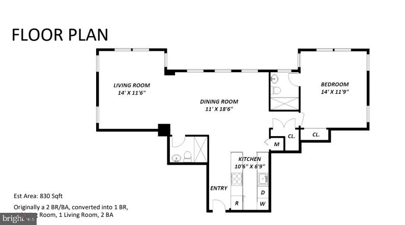 2008 16th Street Northwest, Unit 300 Washington, DC 20009 - Photo 43 of 43 Unit 300 Floorplan