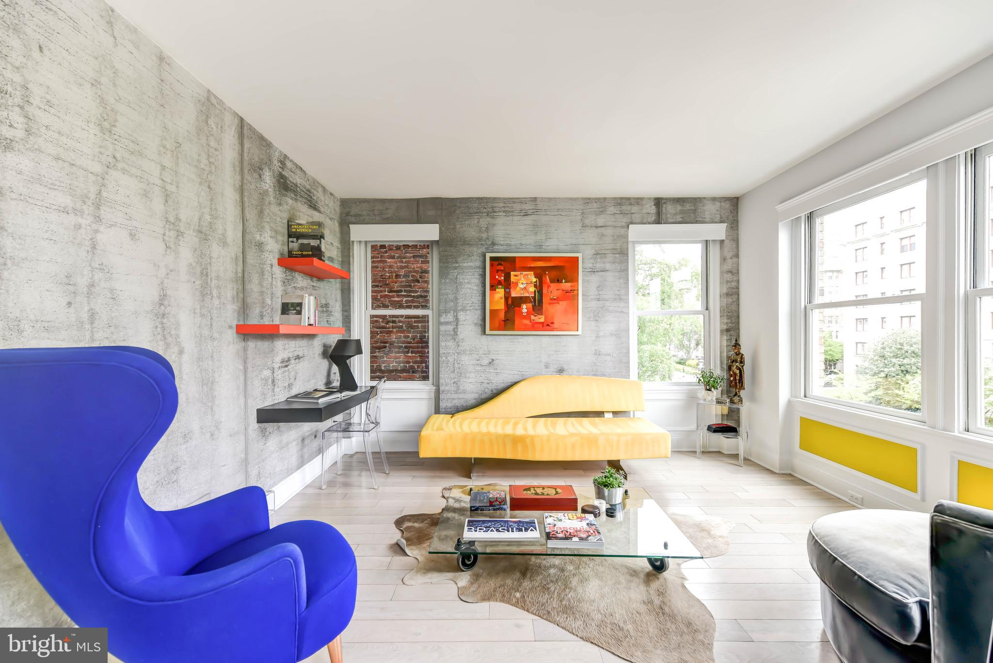 2008 16th Street Northwest, Unit 300 Washington, DC 20009 - Photo 7 of 43 Living Room w Northern and Eastern Exposures