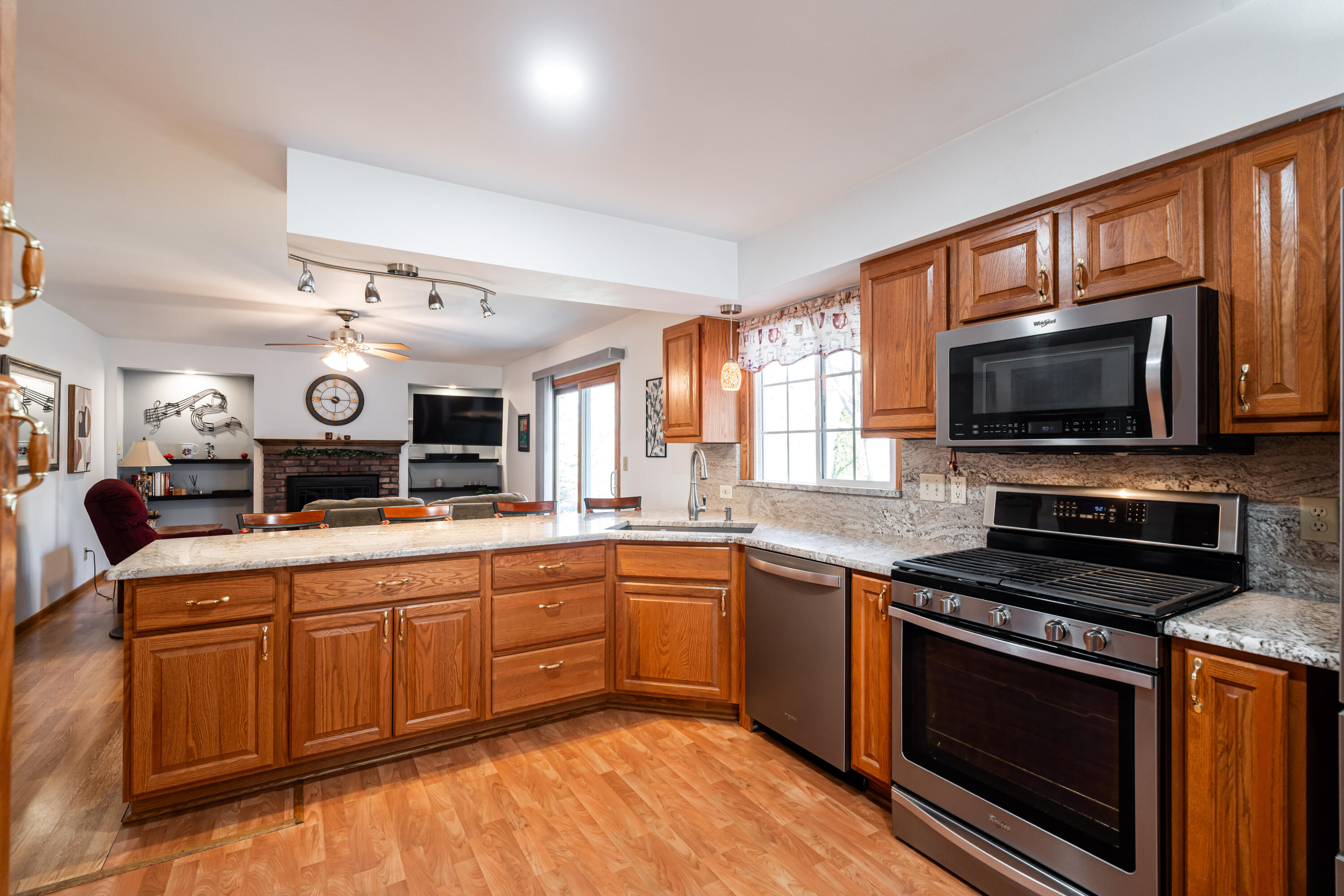 5921 Sycamore Street Greendale, WI 53129 - Photo 8 of 39 Kitchen Open to Family Room