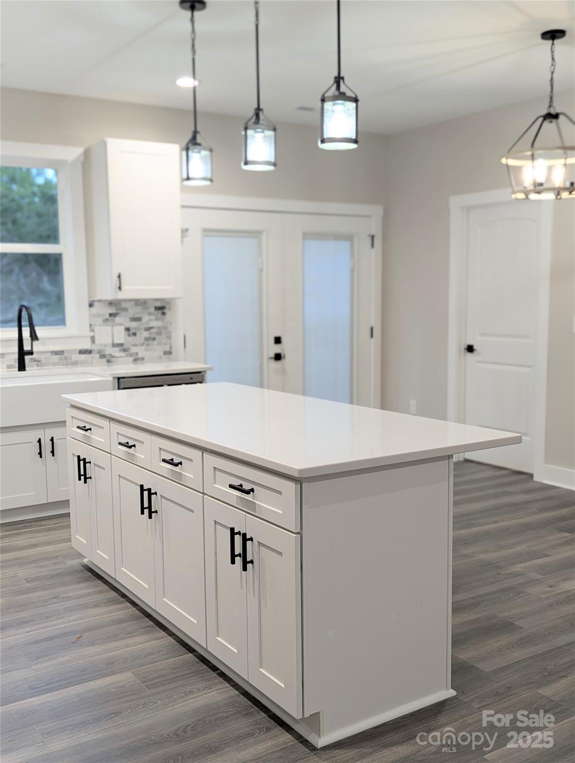 524 Waco Road Kings Mountain, NC 28086 - Photo 7 of 21 a kitchen with stainless steel appliances granite countertop a sink a stove and a wooden floor