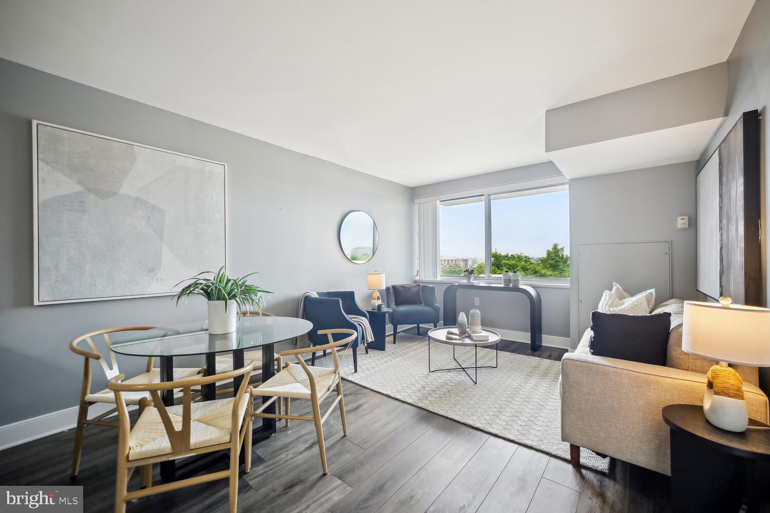 800 4th Street Southwest, Unit S717 Washington, DC 20024 - Photo 19 of 23 Bright Open Floor Plan - Living and Dining Area