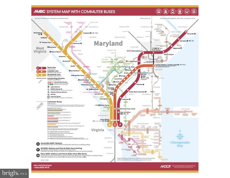 22170 Dickerson School Road Dickerson, MD 20842 - Photo 60 of 64 MARC Rail Map