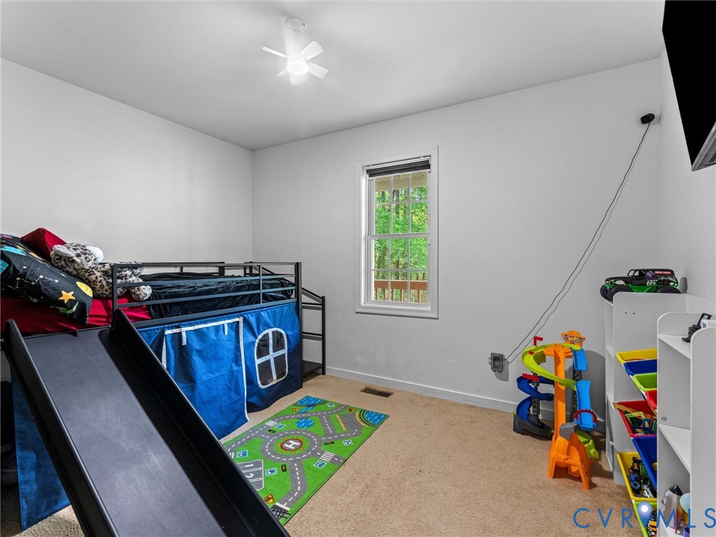 14175 Lebanon Road Disputanta, VA 23842 - Photo 30 of 60 Carpeted room with a ceiling fan, a window featuri