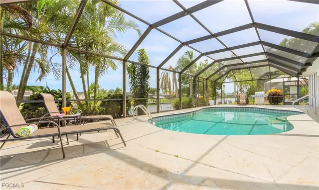 a view of outdoor space with seating area