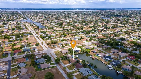 an aerial view of a city