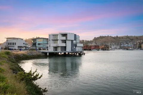 a view of a city with tall buildings