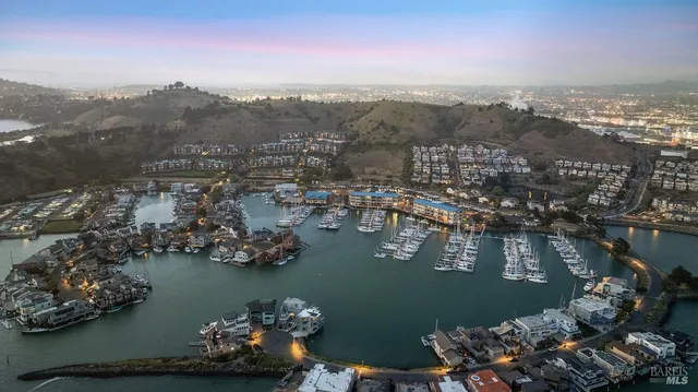 a view of a city with lake view