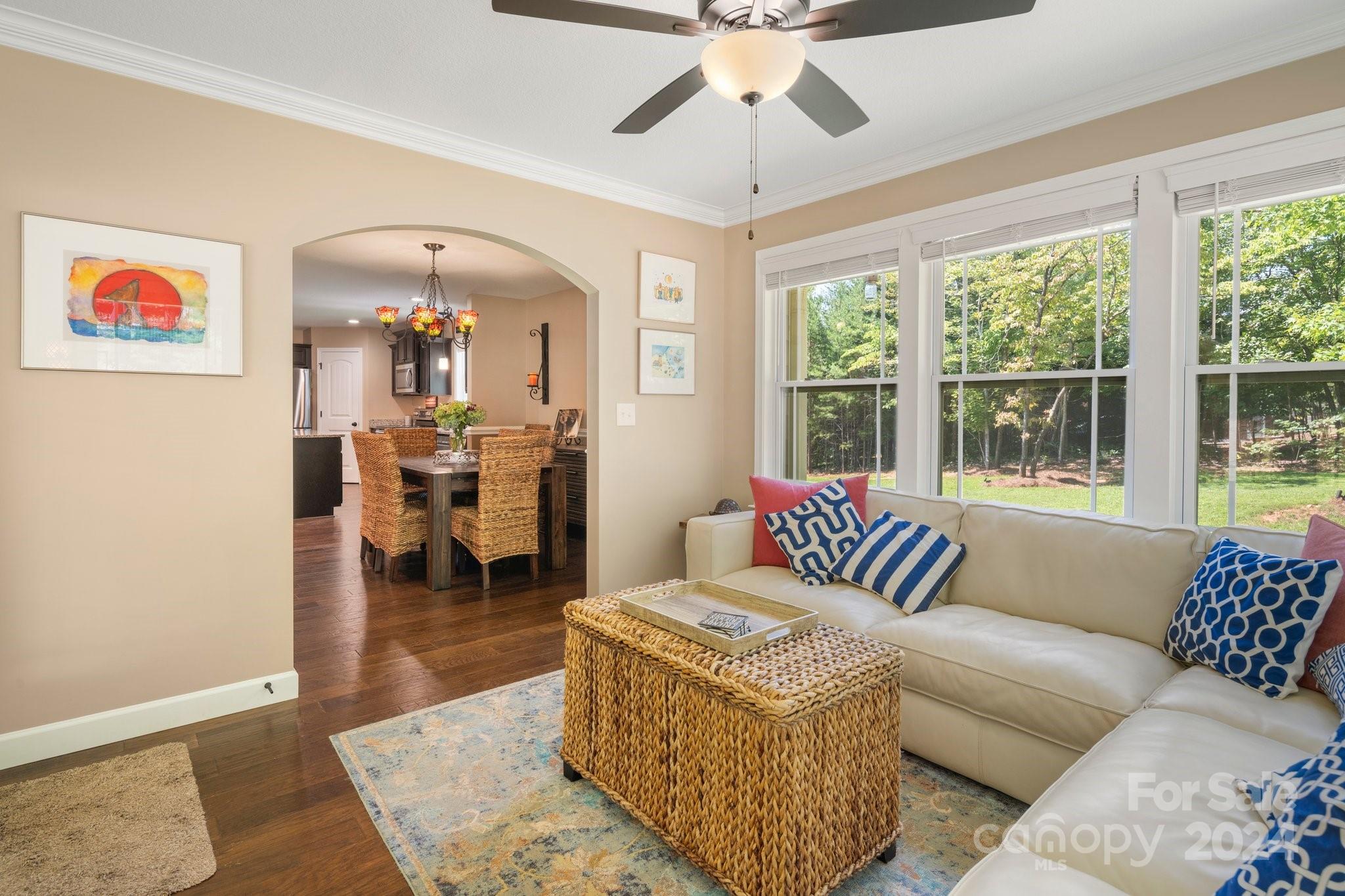 262 Renard Road Tryon, NC 28782 - Photo 17 of 31 a living room with furniture and a large window
