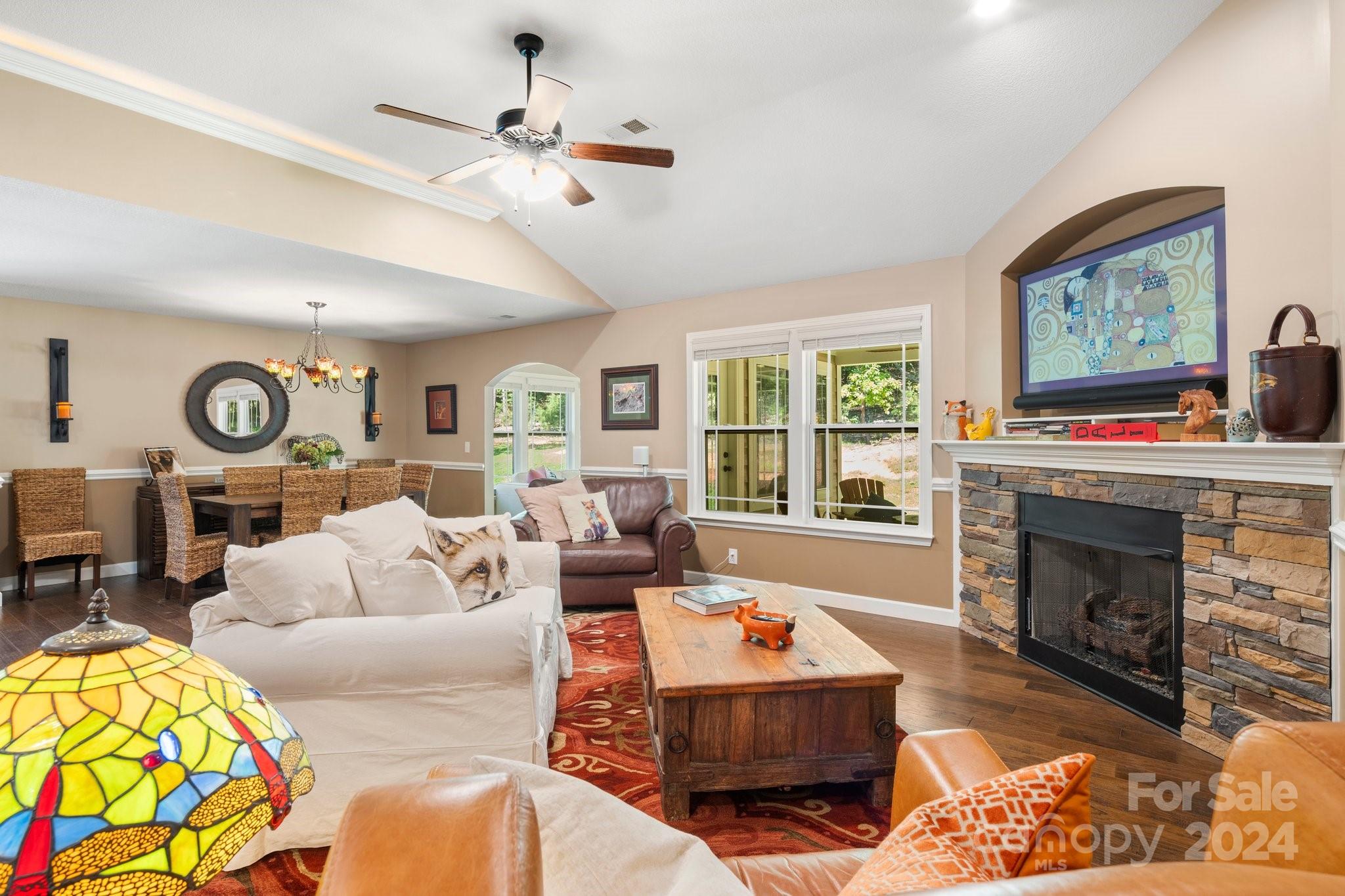 262 Renard Road Tryon, NC 28782 - Photo 9 of 31 a living room with furniture fireplace and window