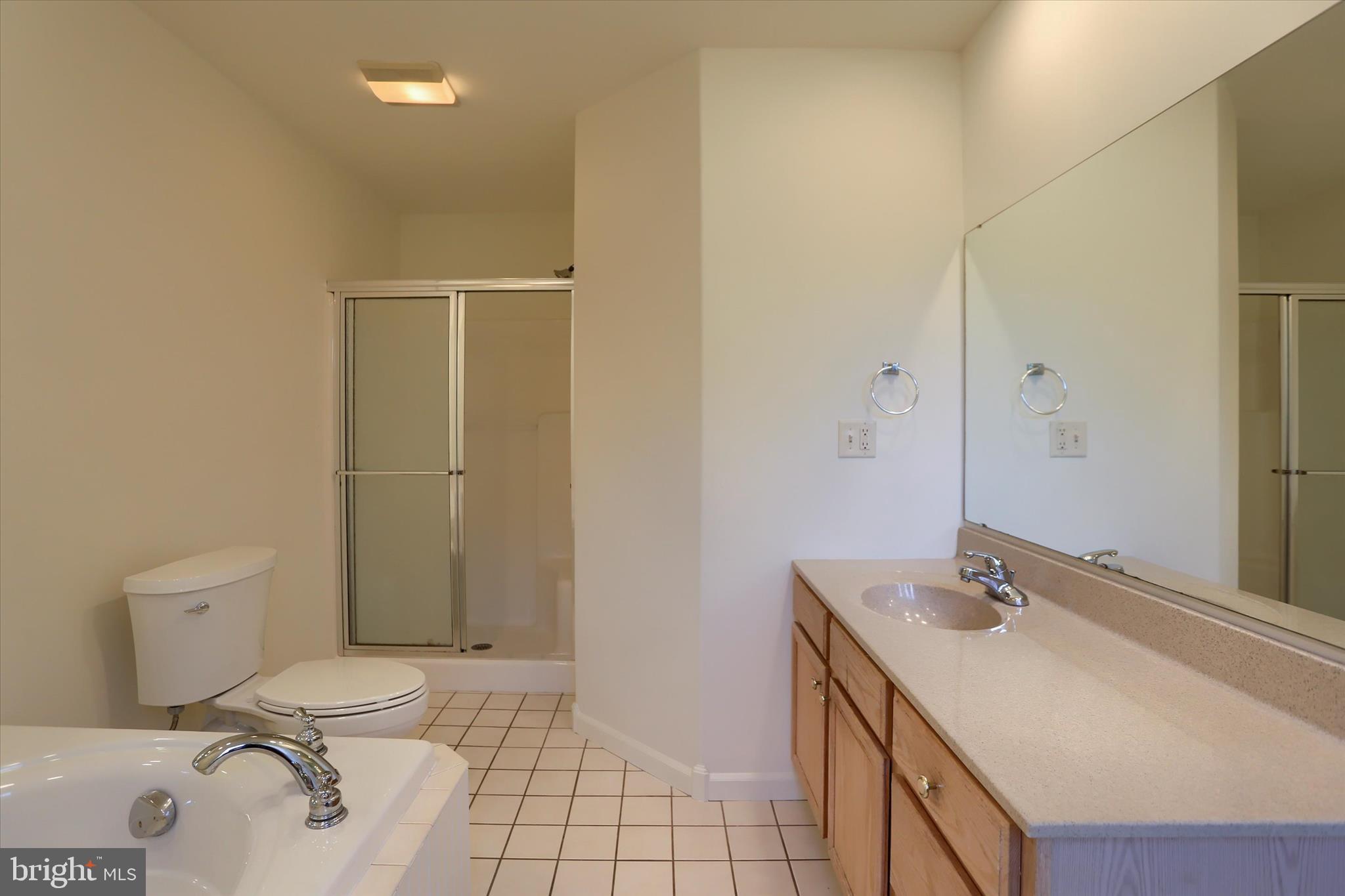 221 West Locust Street Enola, PA 17025 - Photo 32 of 46 a bathroom with a granite countertop sink and a mirror