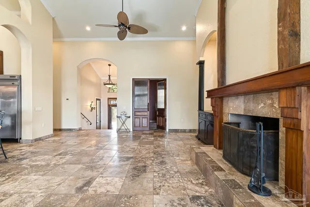 a bath room with a bath tub and a shower