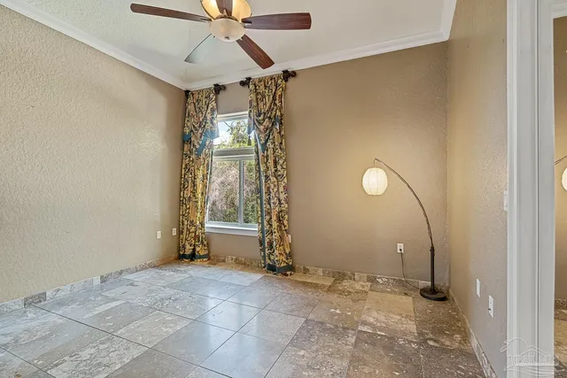 a view of a balcony with lake view