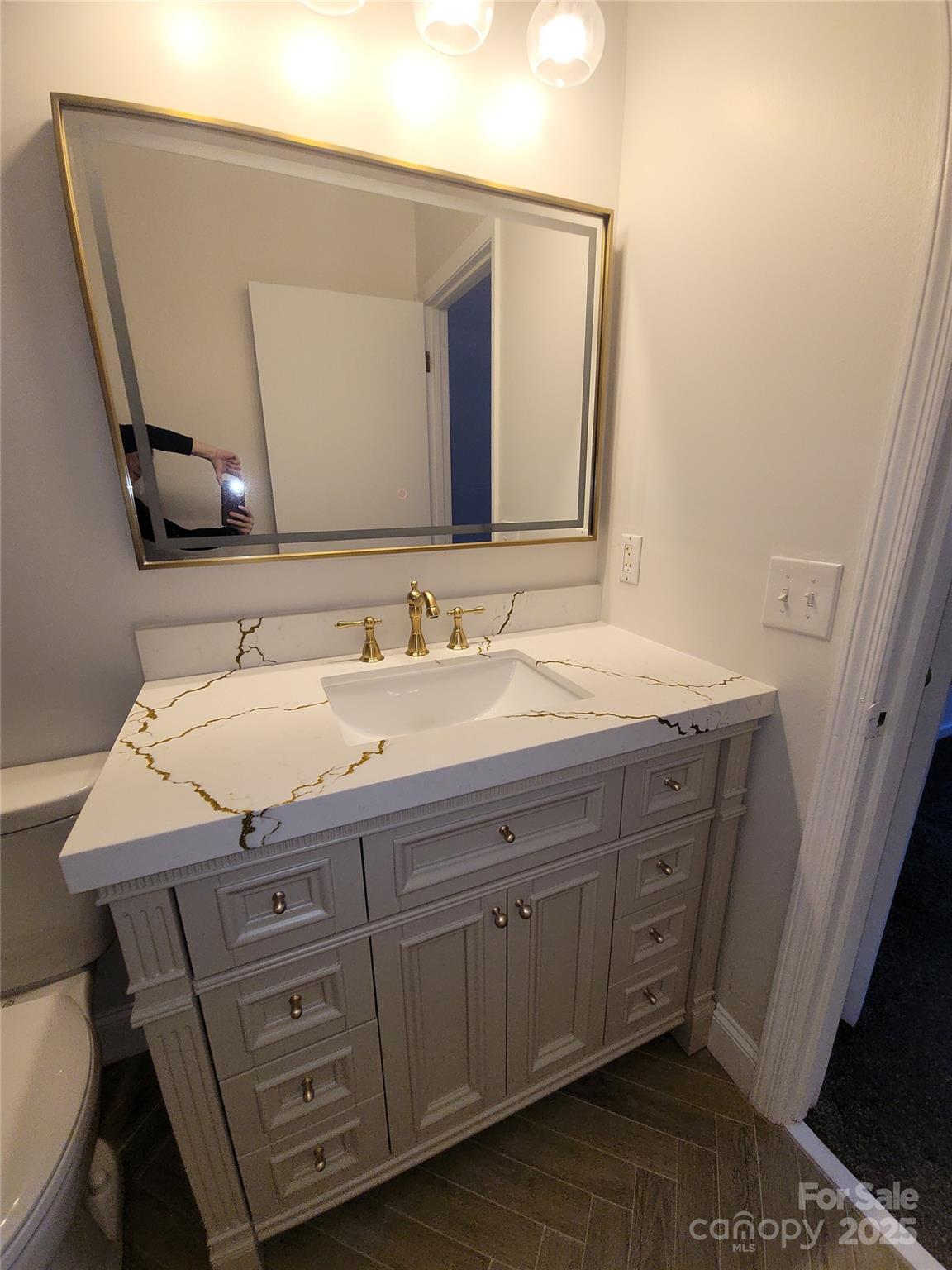 17 Berry Lane Fletcher, NC 28732 - Photo 33 of 47 a bathroom with a granite countertop double vanity sink and two mirror