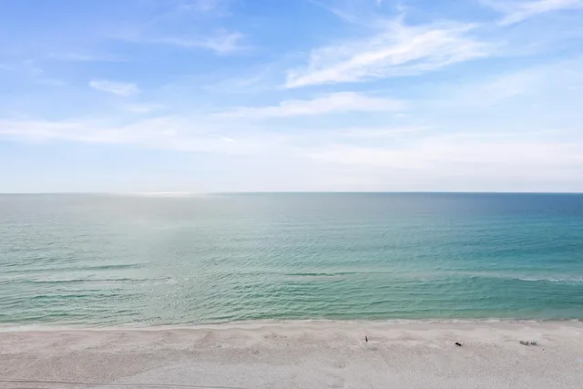 a view of an ocean beach