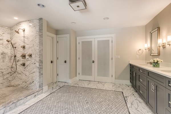 2 Winding Road Lexington, MA 02421 - Photo 19 of 28 a bathroom with a sink and shower