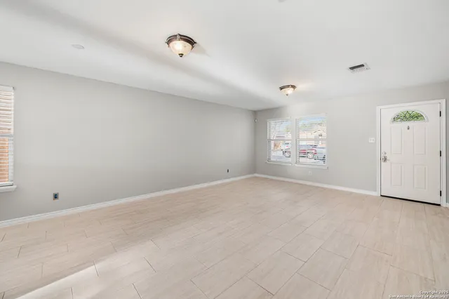 a view of an empty room