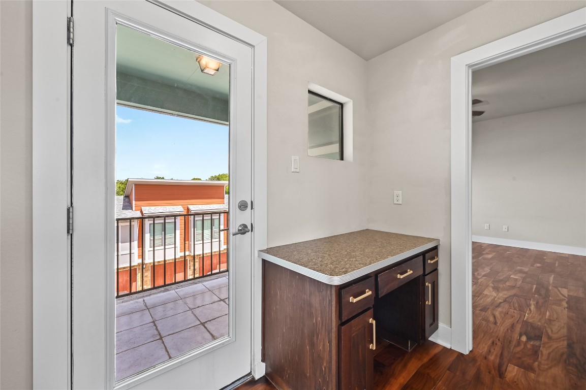 1504 Lorraine Loop, Unit B Austin, TX 78758 - Photo 15 of 25 a view of bathroom with a sink cabinet and a window