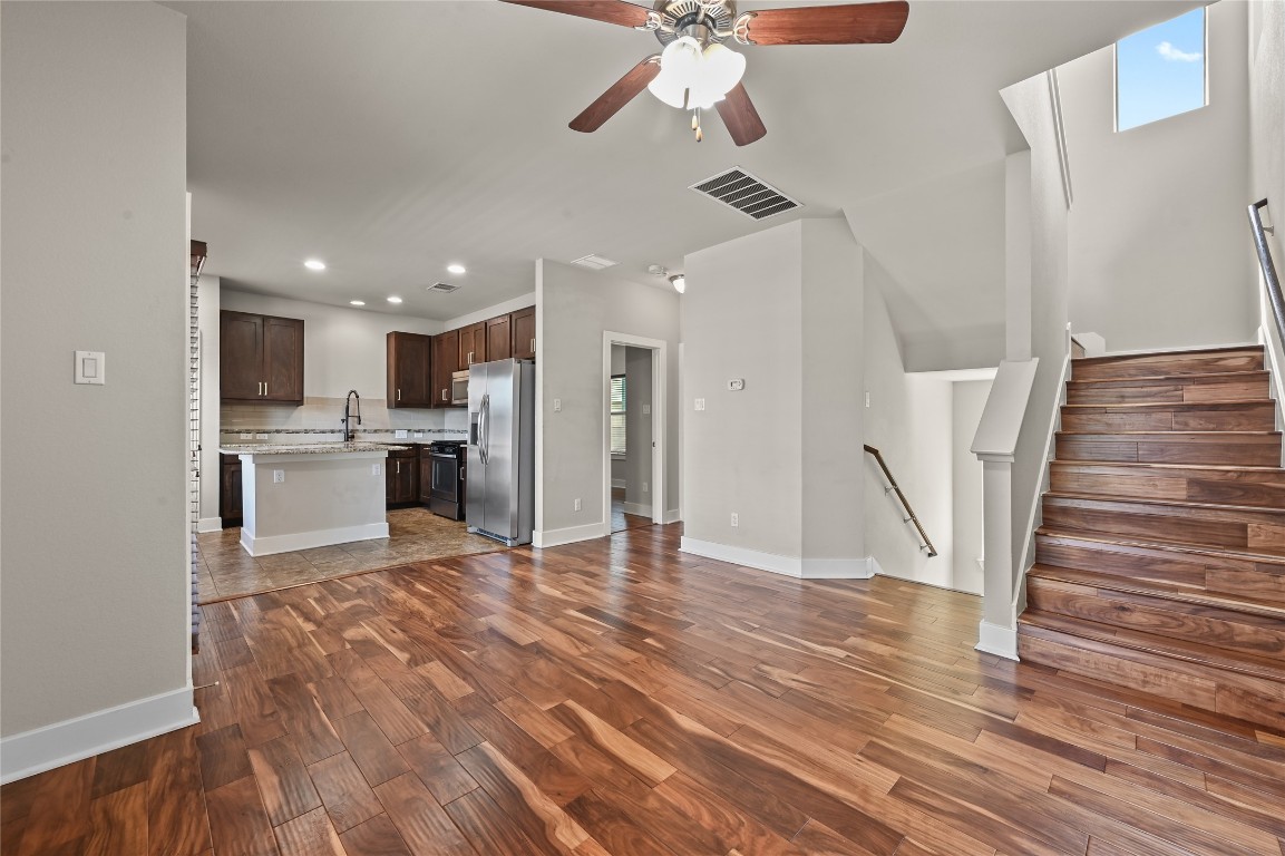 1504 Lorraine Loop, Unit B Austin, TX 78758 - Photo 6 of 25 a view of kitchen with furniture and wooden floor