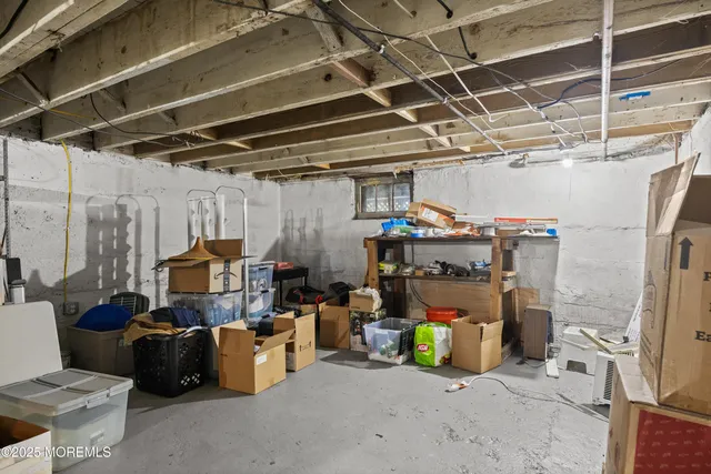 a view of storage and utility room