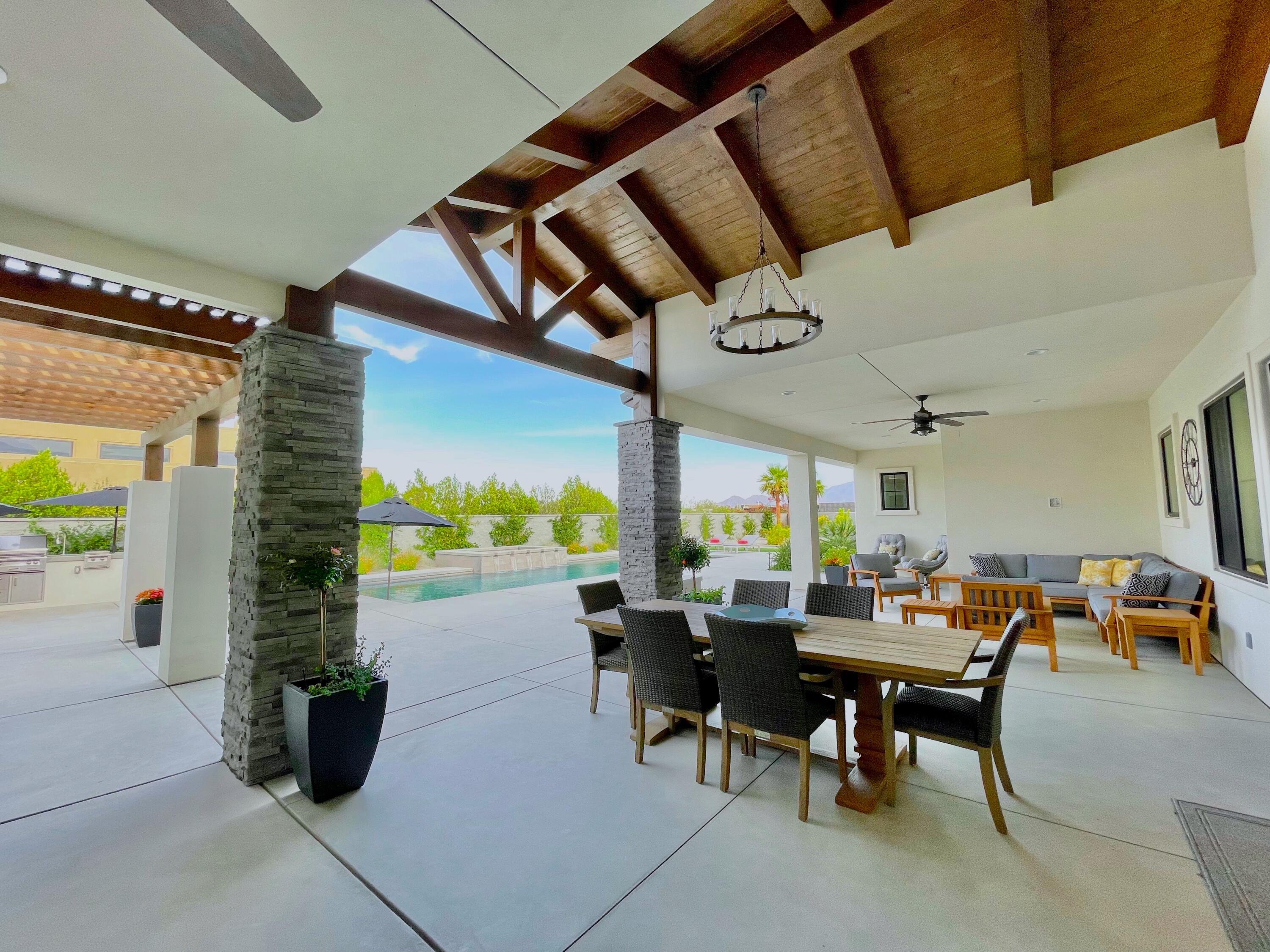7 Siena Vista Rancho Mirage, CA 92270 - Photo 17 of 26 a view of a dining room with furniture window and outside view