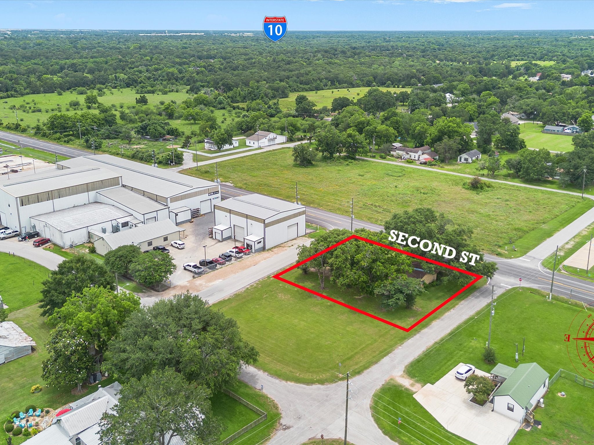 3310 2nd Street Pattison, TX 77423 - Photo 11 of 15 Aerial View Looking South toward 1-10