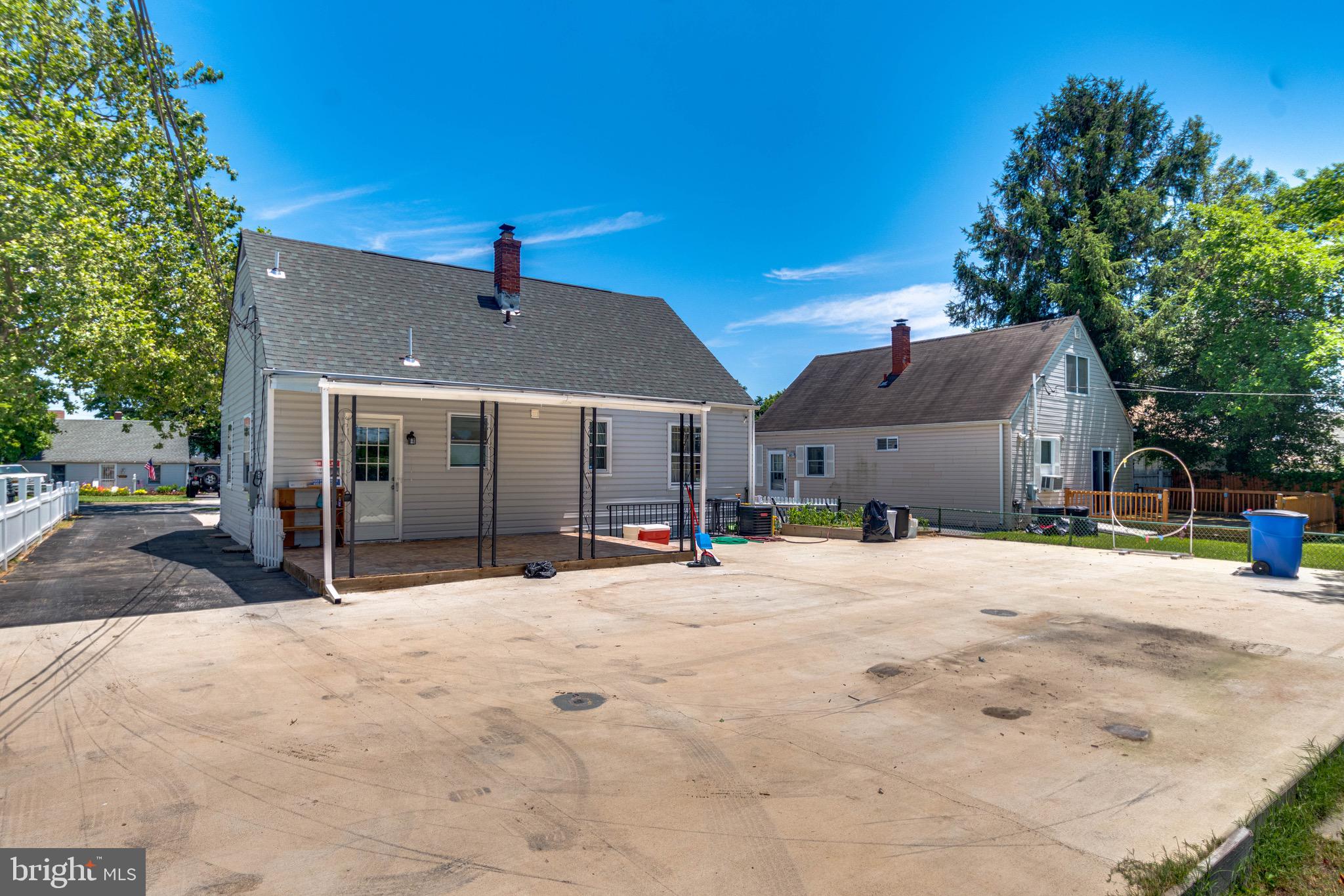 3414 Sollers Point Road Baltimore, MD 21222 - Photo 38 of 44 Backyard concrete patio and parking pad