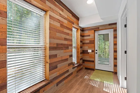 a view of outdoor space and deck