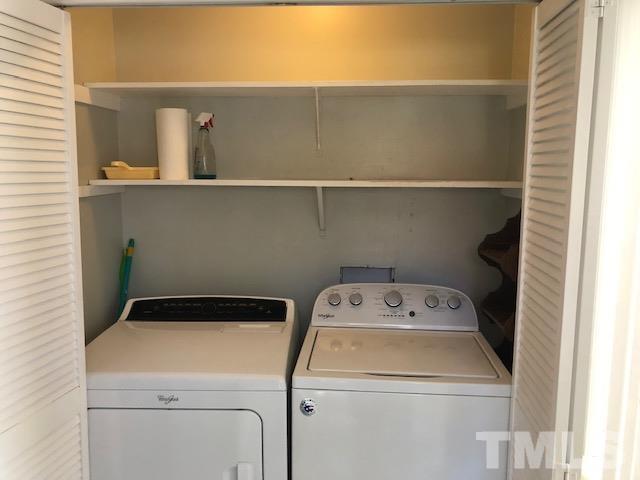 2804 Steeplechase Court Raleigh, NC 27613 - Photo 40 of 41 a utility room with dryer and washer