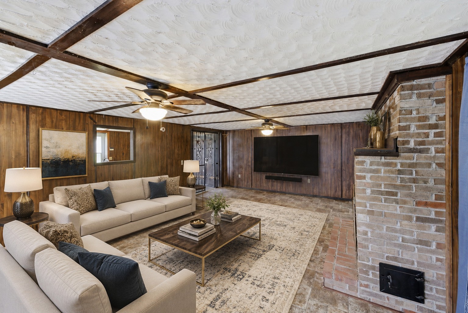 207 Center Street Portland, TN 37148 - Photo 5 of 26 a living room with furniture and a flat screen tv