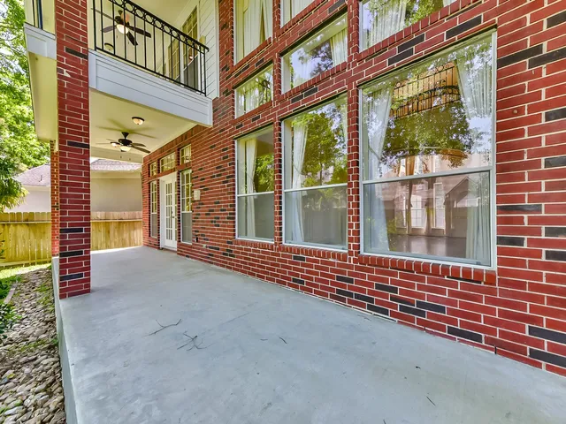 a view of a building from a window