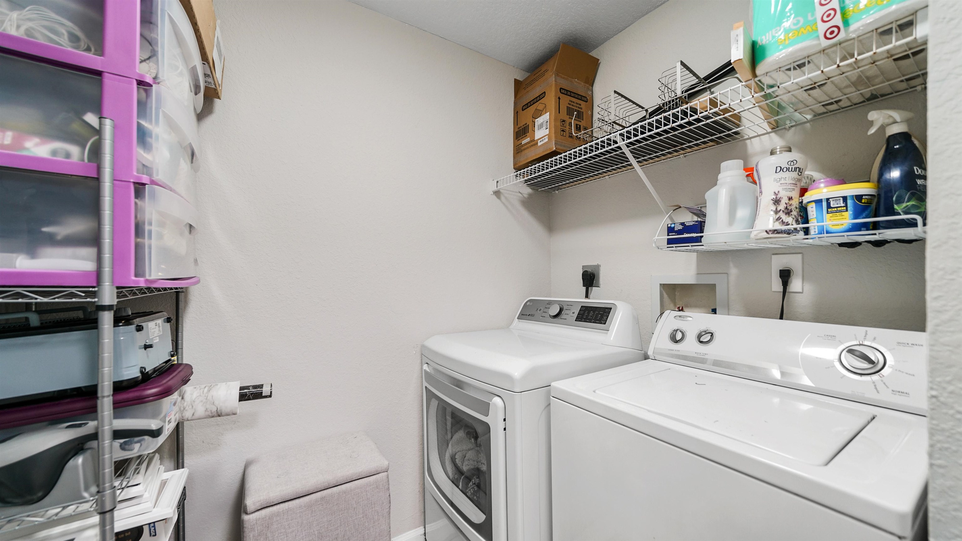 8550 Touchton Road, Unit 625 Jacksonville, FL 32216 - Photo 18 of 47 a utility room with dryer and washer