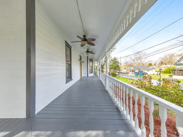 a view of a city from balcony