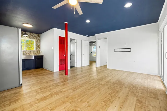 a view of an empty room