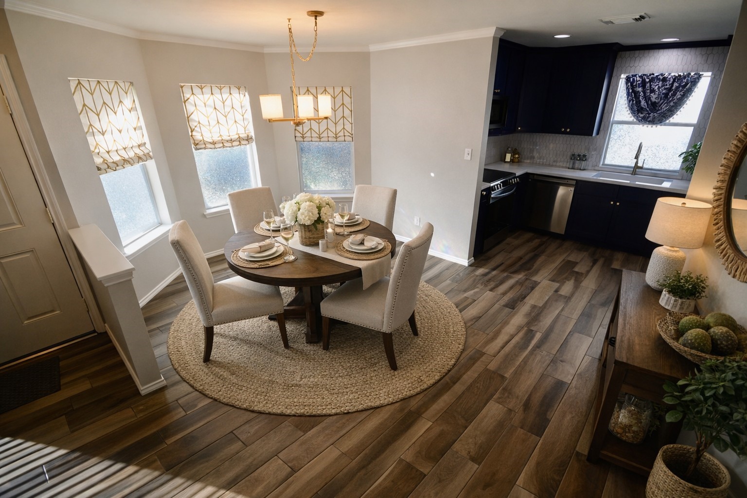1706 Redwing Bluff Drive Houston, TX 77009 - Photo 4 of 24 a view of a dining room with furniture window and wooden floor