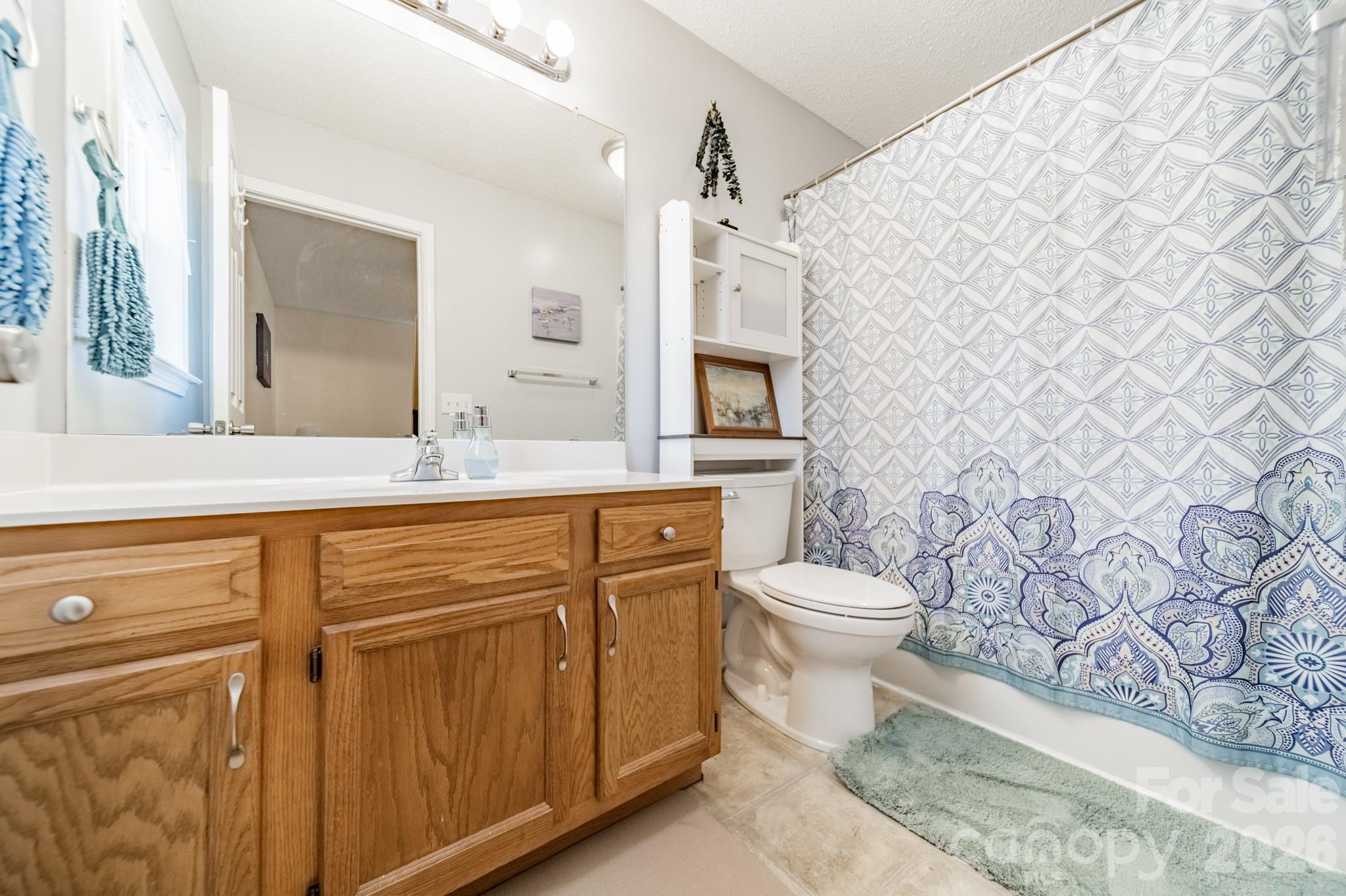 1015 South Walnut Street Kannapolis, NC 28081 - Photo 12 of 19 a bathroom with a granite countertop toilet sink and mirror