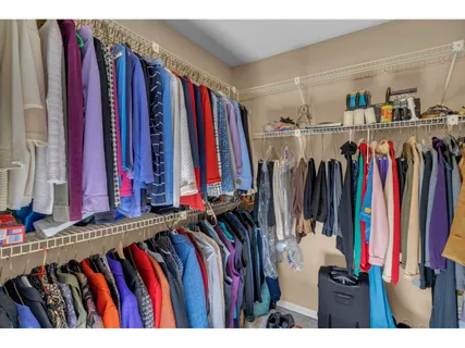 a view of a walk in closet