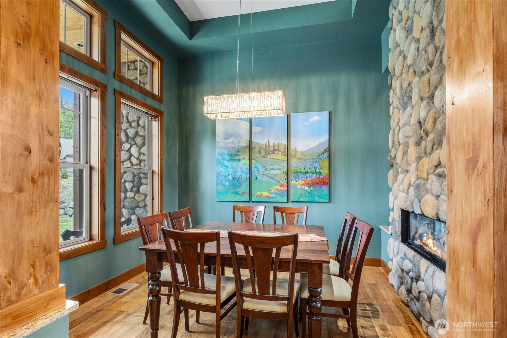 421 Meadow Ridge Drive Cle Elum, WA 98922 - Photo 4 of 39 a view of a dining room with furniture window and wooden floor