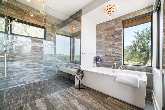 a bathroom with a sink and a bathtub