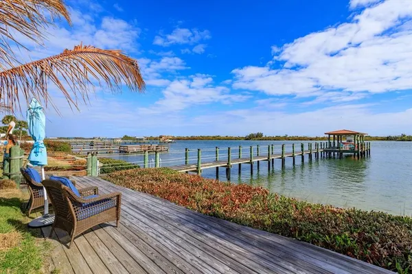 a view of a terrace with sitting space