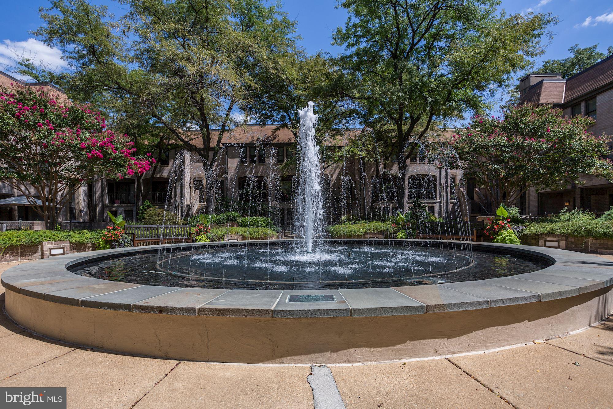 1325 13th Street Northwest, Unit 24 Washington, DC 20005 - Photo 25 of 30 a view of a fountain in front of a house