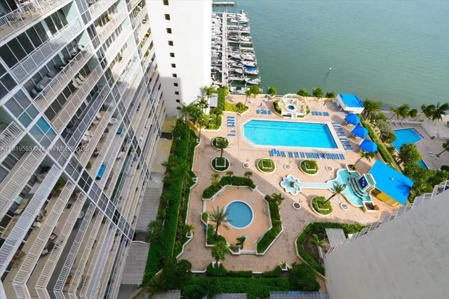 a view of balcony with furniture