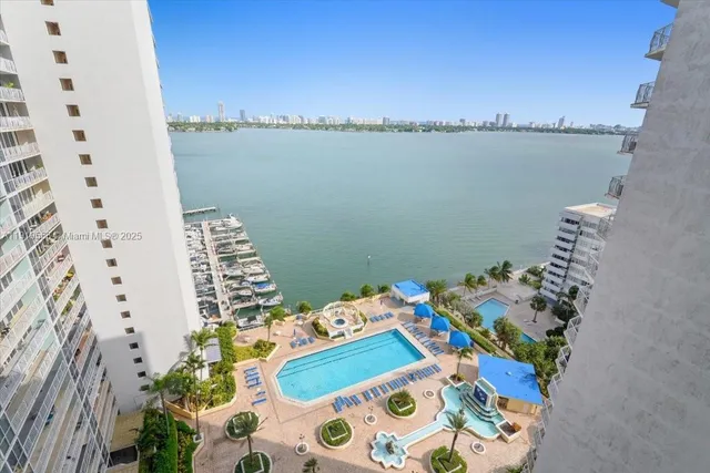 a view of a balcony with an outdoor space