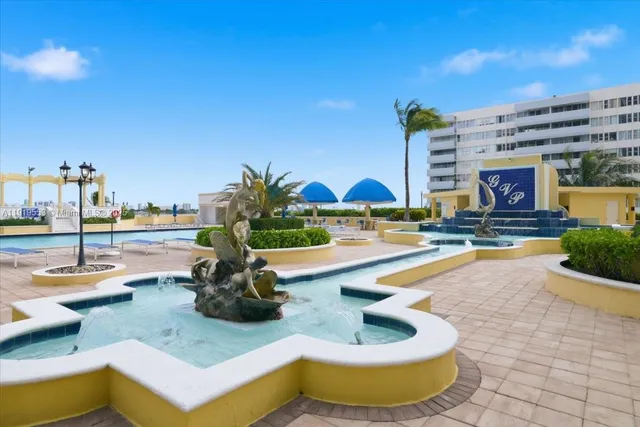 a view of a lake with outdoor space