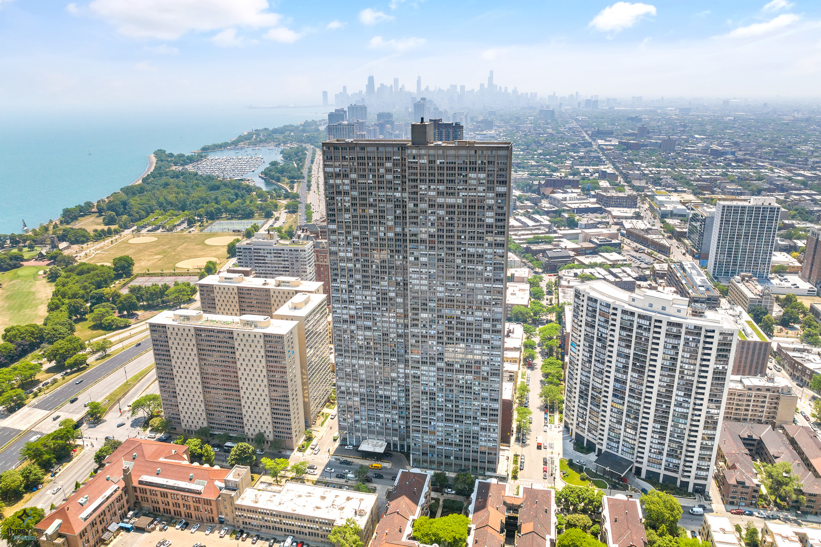 655 West Irving Park Road, Unit 3708 Chicago, IL 60613 - Photo 3 of 55 a view of a city with tall buildings