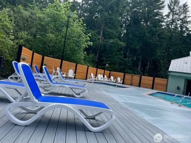 a view of outdoor space with seating area