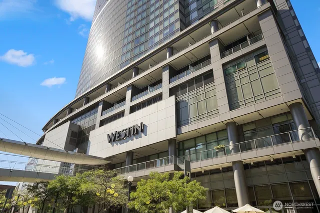 a front view of a building