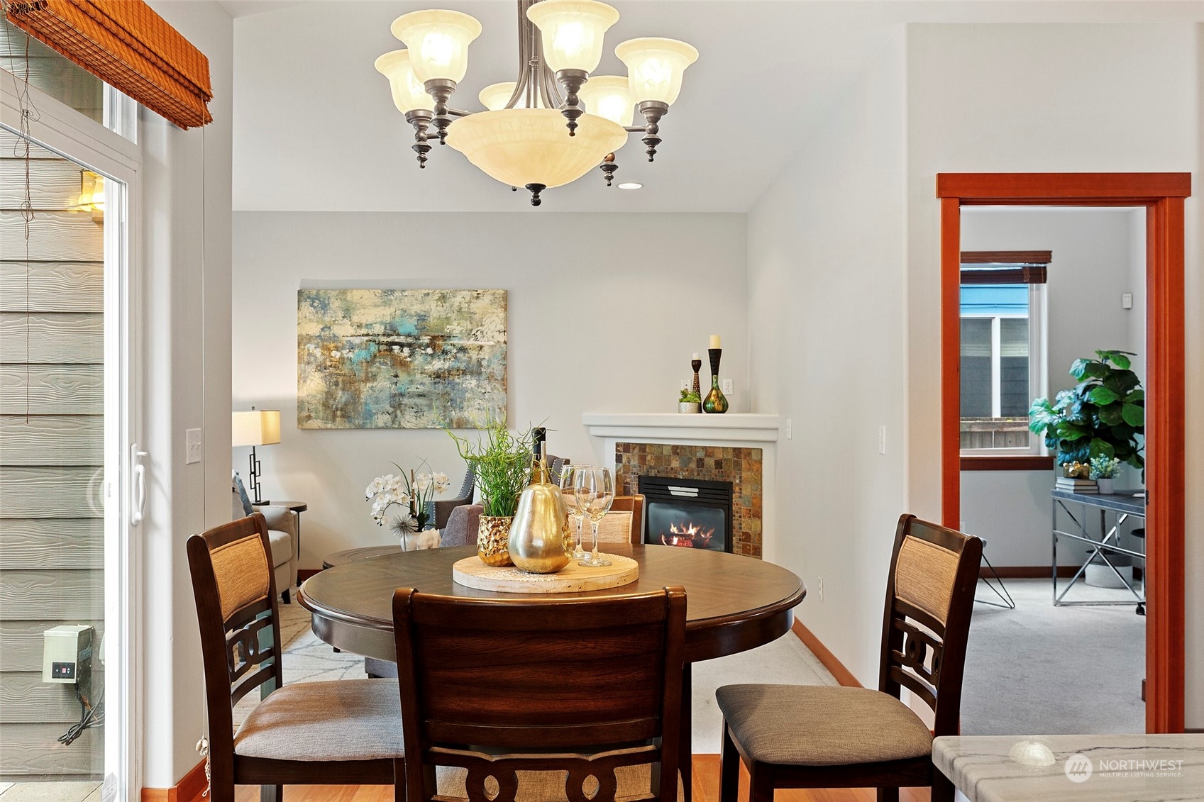 4518 147th Place Southeast Bothell, WA 98012 - Photo 11 of 36 a dining room with furniture and wooden floor