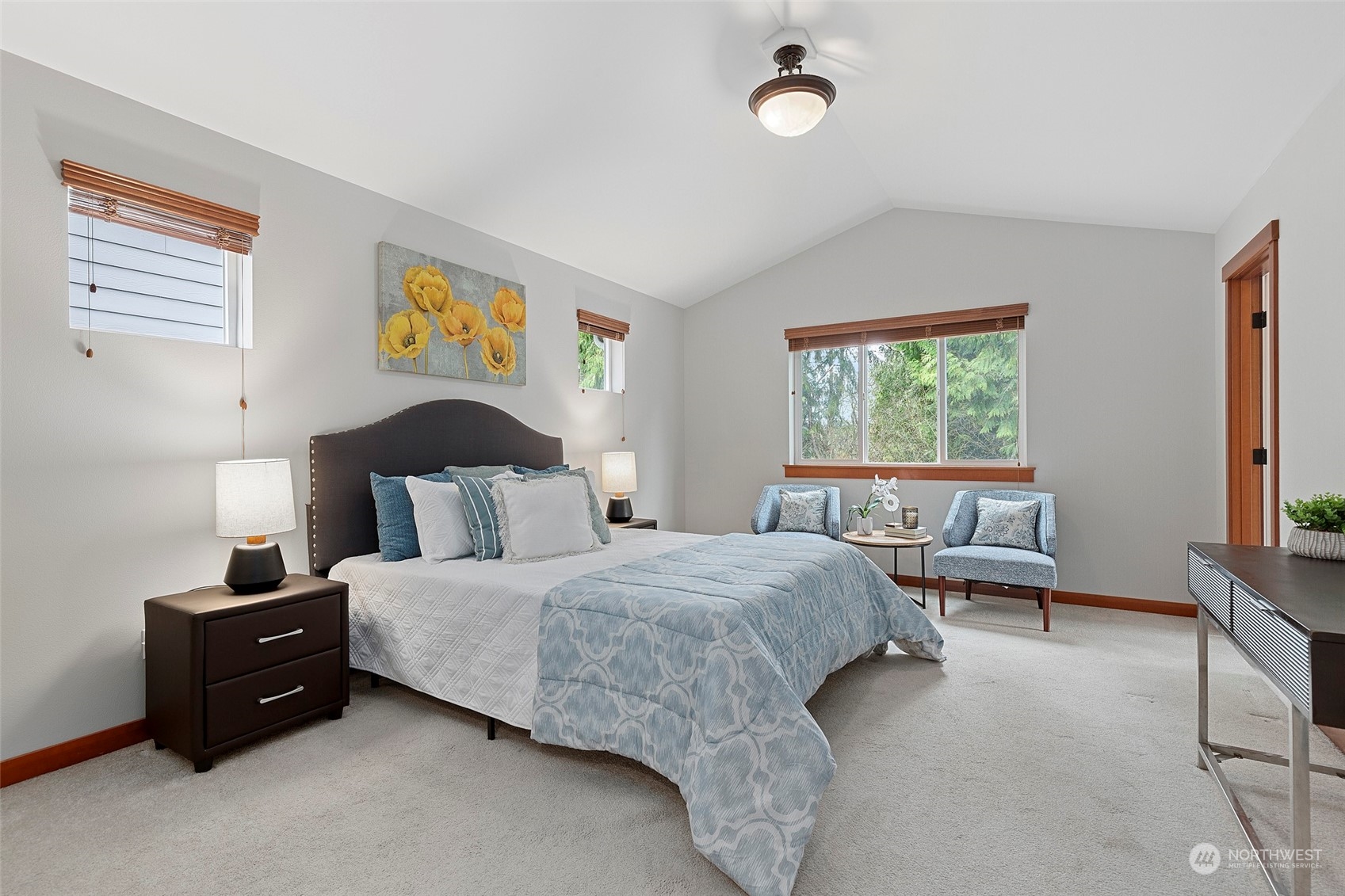 4518 147th Place Southeast Bothell, WA 98012 - Photo 19 of 36 a bedroom with a bed and a window
